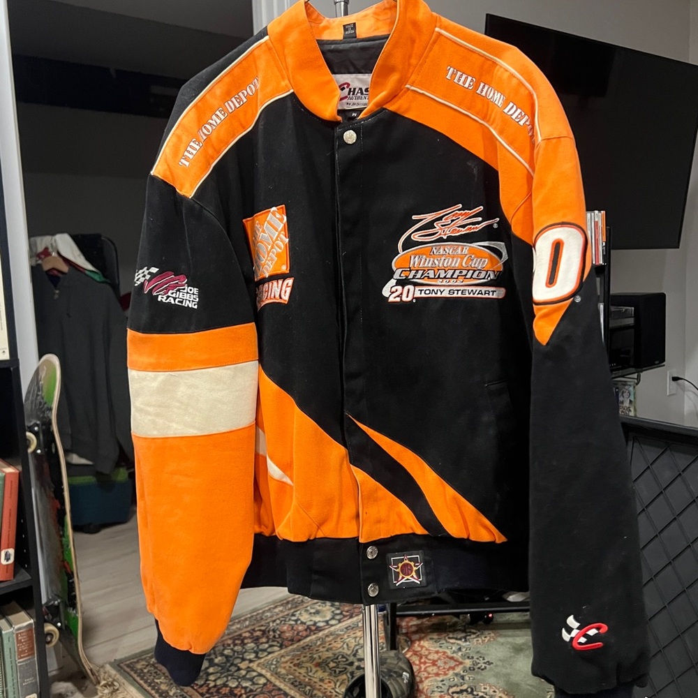 vintage chase authentics tony stewart home depot nascar jacket